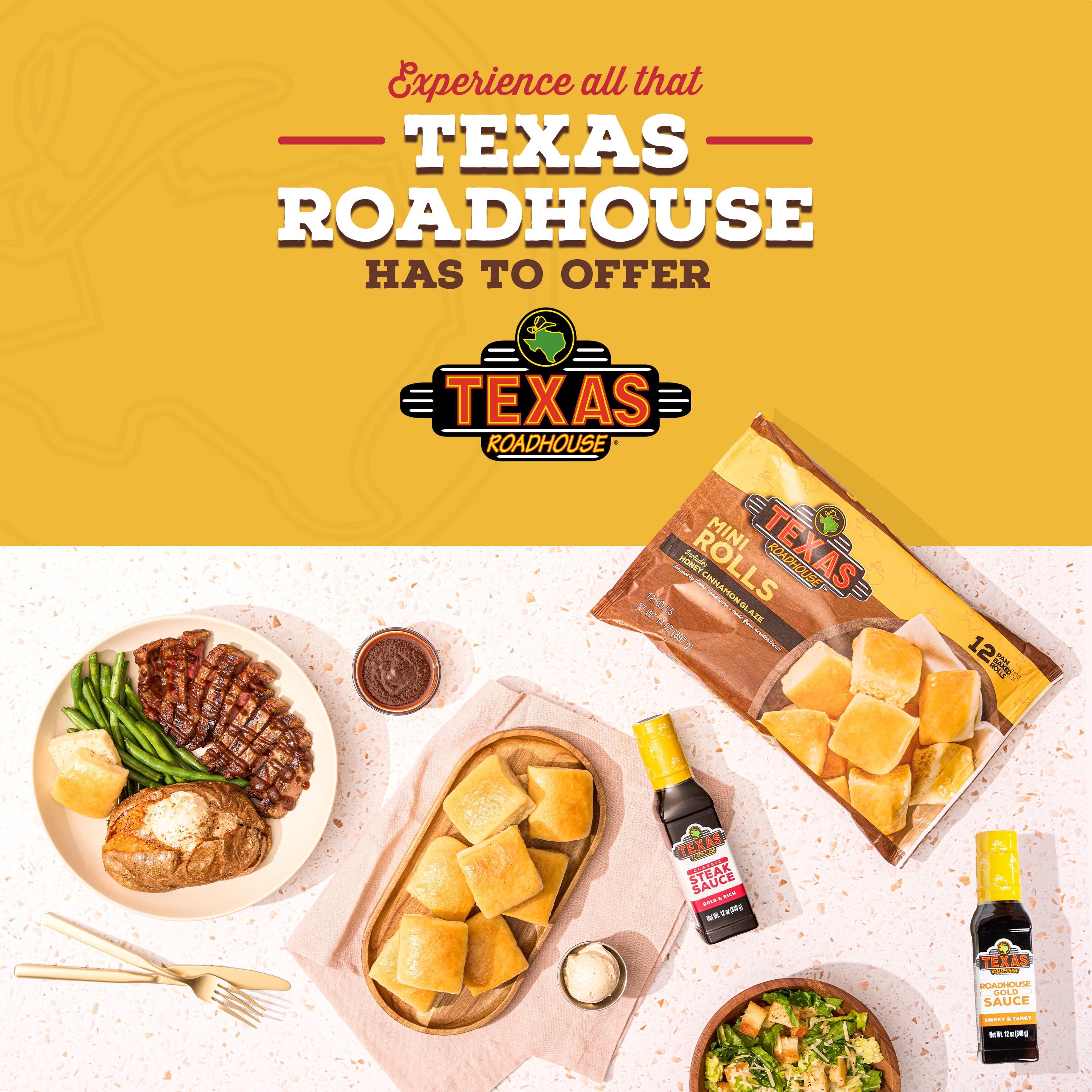 Texas Roadhouse Mini Rolls with Honey Cinnamon Glaze, 12 Count