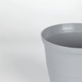 thumbnail image 2 of Mainstays Basic Bell Planter 20 inch Grey, Classic Design with Attached Tray Durable Weather Resistant Matte Finish, 2 of 4