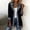 Black, variant on YWMJI Denim Patchwork Corduroy Cardigan for Women Collared Knit Sweater Blazer Soft Ribbed Knit Long Sleeve Button Down Denim Trim Blazer Lightweight Open Front Thigh Length Jackets Beige L