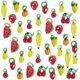 thumbnail image 1 of 50 piezas de cuentas de vidrio soplado con forma de frutas en 10 estilos diferentes: dijes de fresa en 3D, colgantes de vidrio con forma de cereza y sandía., 1 of 5