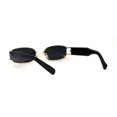 thumbnail image 4 of Pierced Loop Ring Rectangle Metal Rim OG Sunglasses Gold Black, 4 of 4