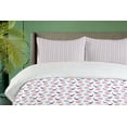 thumbnail image 4 of Ambesonne Anchor Duvet Cover Sets, Classical Journey Theme, 2-King, Royal Blue Dark Coral, 4 of 7