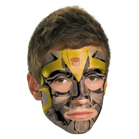 Transformers Bumblebee Costume Accessory Yellow Gray Face Tattoo