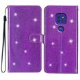thumbnail image 1 of Compatible with Motorola Moto E7 Plus Sparkling Glitter Wallet Case with Card Pocket Flip Cover, 1 of 5