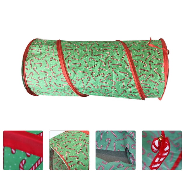 OULII Funny Kitten Toy Green Fabric Exercise Pet Shop 1Pack