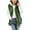 Green, variant on UQJfacai Girls Fleece Jacket Kids Color Block Zip Up Fall Jackets Casual Outerwear Long Sleeve Hooded Winter Coat with Pockets 5-14 Years