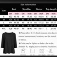 thumbnail image 3 of Godom Womens Tops Casual 3/4 Sleeve Crew Neck Shirts Loose Fit Tunic Blouses, 3 of 7