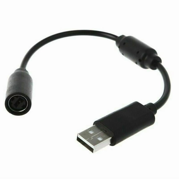 USB Breakaway Cable Adapter Compatible with Xbox 360 Wired Adapter
