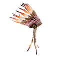 thumbnail image 4 of Tocado de Plumas Yuyangstore Sombrero Indio Jefe Americano Estilo C, 4 of 8