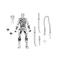 Teenage Mutant Ninja Turtles (Mirage Comics) - 7” Scale Action Figure - Black & White Foot Ninja