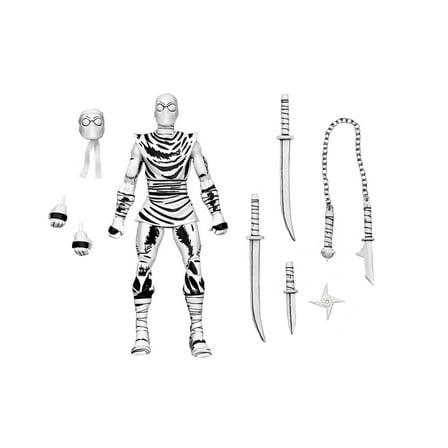 Teenage Mutant Ninja Turtles (Mirage Comics) - 7” Scale Action Figure - Black & White Foot Ninja