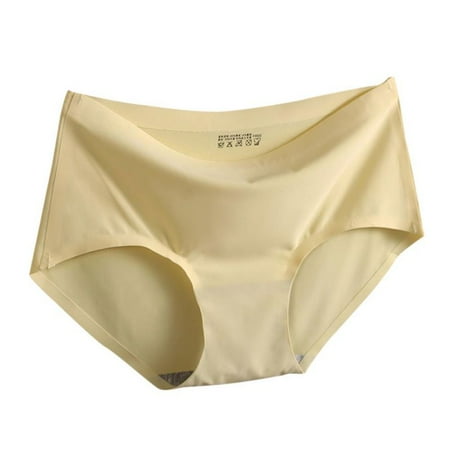 

Women Seamless Stretch Briefs Underwear Summer Ice Silk Cool Panties Knickers