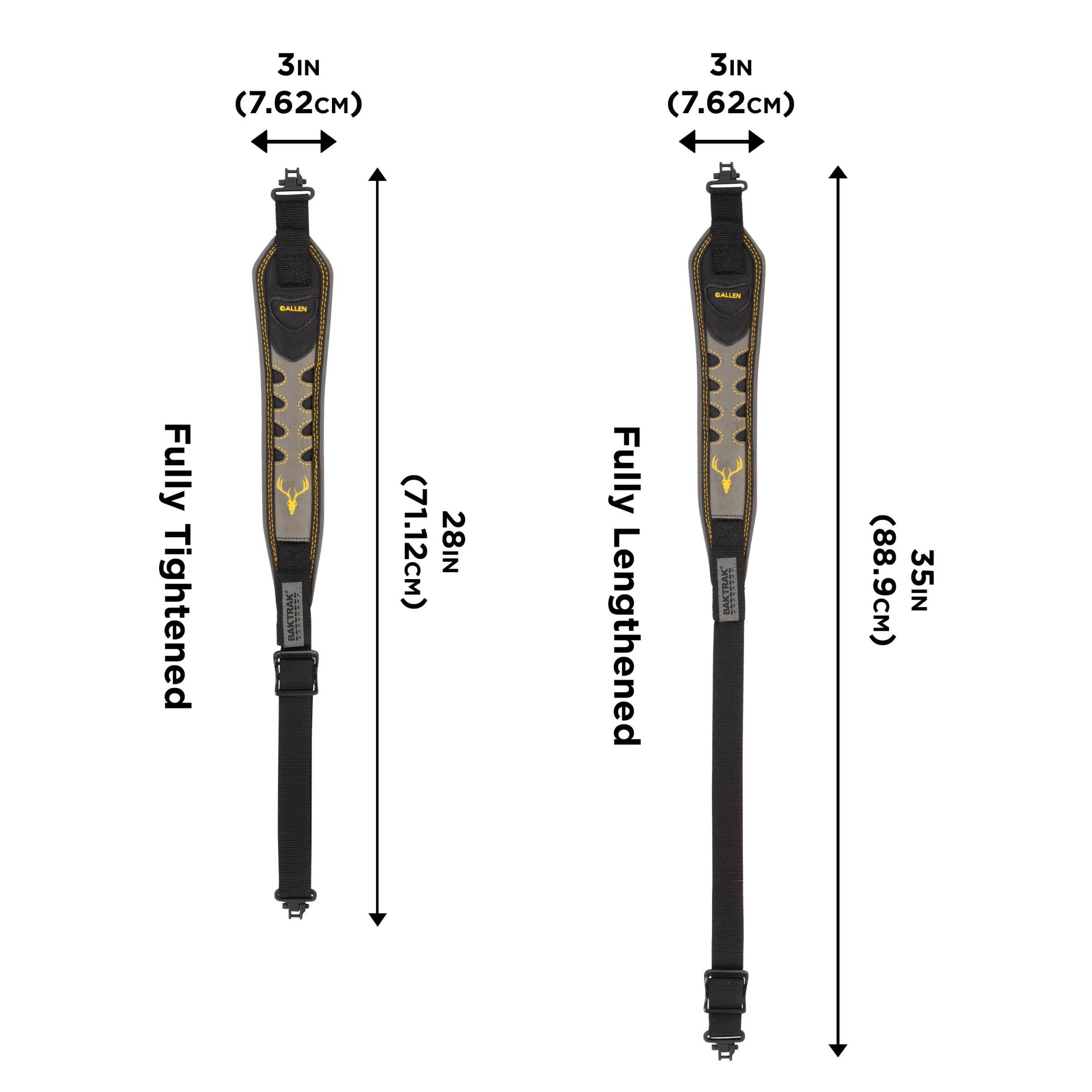 Allen Company Aspen Nubuck No-Slip Firearm Sling, Black