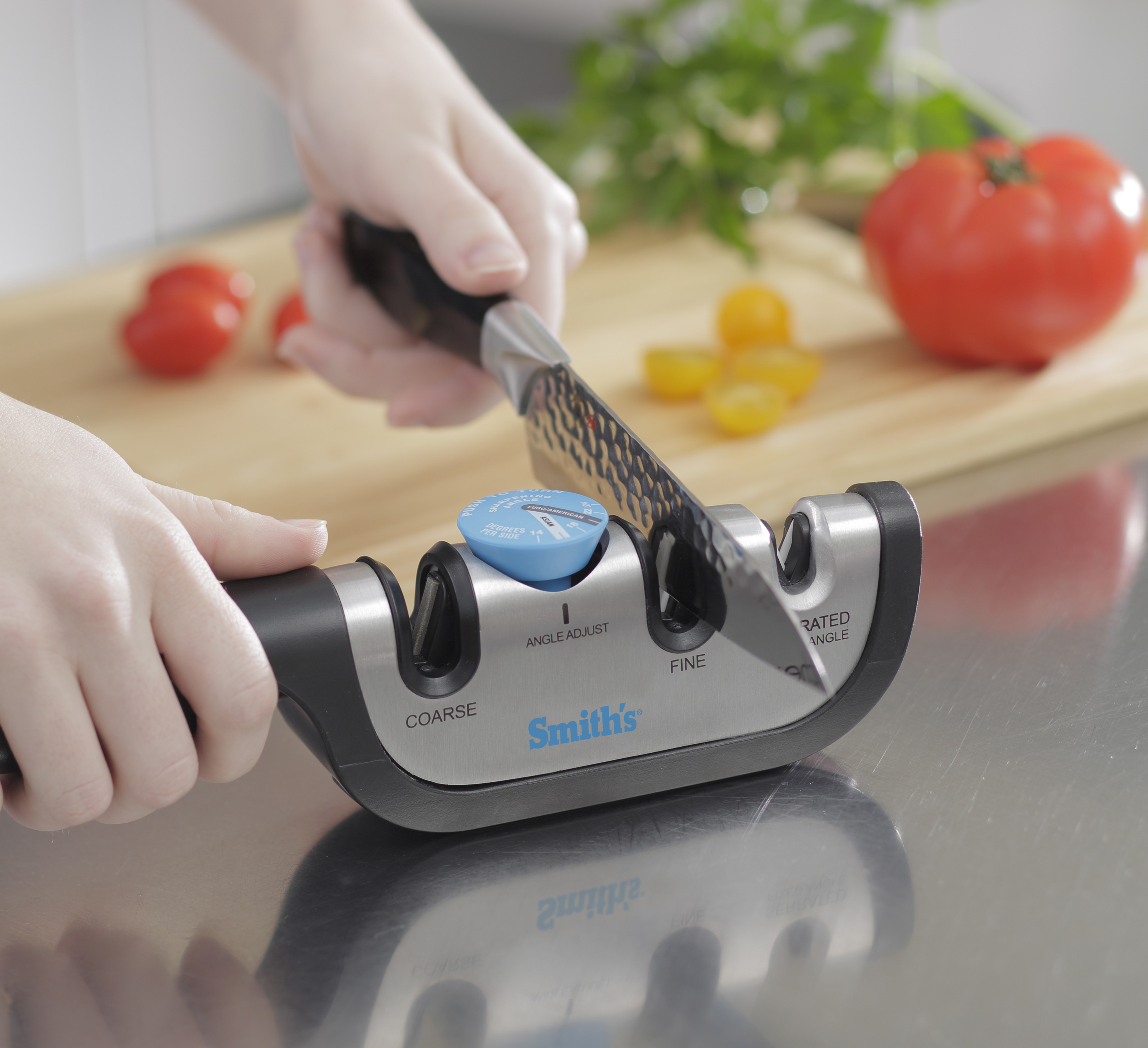 KitchenIQ 50146 Angle Adjust Adjustable Manual Sharpener