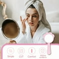 thumbnail image 4 of RAGUPEL Hand Mirrors with Handle,Circle Shaped Mirror 7"*3.6"*0.6" Hand Held Mirror,Cat Claw Shape Handheld Mirror with Handle,Pink, 4 of 7
