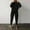 Black, variant on Babysbule Lounge Sets for Women Women's Stylish Loose Long Sleeve Casual Two Piece Set Tracksuit Homewear