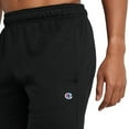 thumbnail image 5 of Champion Men's, Powerblend, Fleece Midweight, Athletic Shorts with Pockets Reg Tall, Black C Patch Logo, 4X-Large Big, 5 of 7