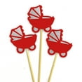 thumbnail image 2 of Darling Souvenir, Baby Pram Baby Shower Cupcake Toppers, Dessert Decorations - Pack Of 20, 2 of 3