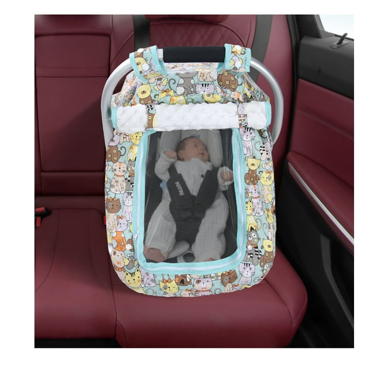 Scheam Baby Carseat Cover Girls Infant Stretchy Car Seat Covers