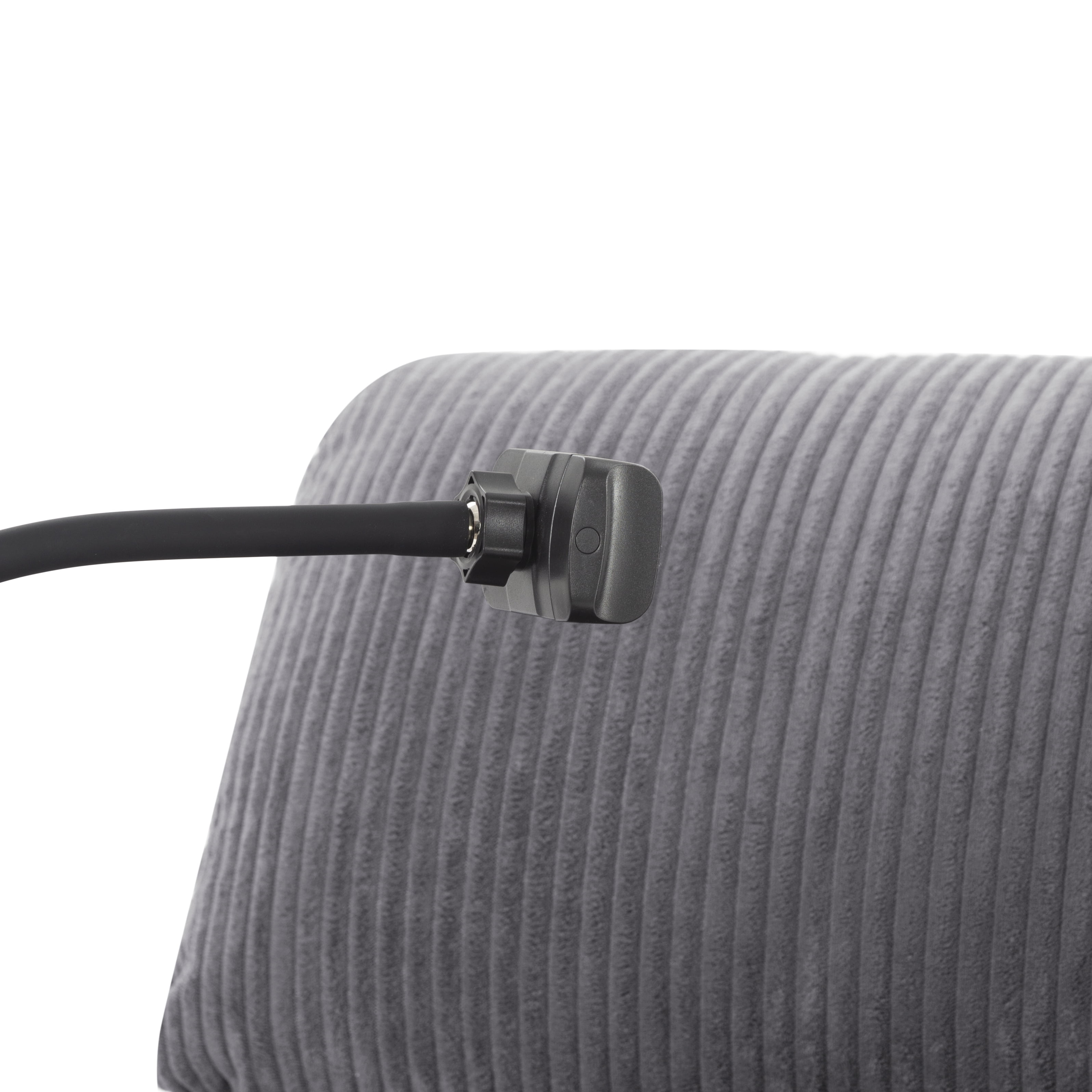 TiramisuBest Adjustable Manual Recliner Chair,Ergonomic Corduroy Lounge Chair with Cup Holders & Phone Stand for Living Room,Light Gray