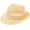 Yellow, variant on Unisex Summer Breathable Mesh Panama Fedora Hat, Cotton-Blend Narrow Brim Jazz Cap for Outdoor Use