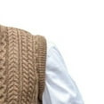 thumbnail image 4 of Lindreshi Winter Vests for Women Men's Fashion Fall Winter Sweater Loose Large Size Single Breasted Sweater Cardigan Vest, 4 of 5