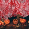 thumbnail image 2 of Happydeer Halloween Gauze Cloth Creepy Blood/Black/White Fabric Gauze for Haunted House Outdoor Indoor Yard Halloween Decoration (Black, 8M), 2 of 13