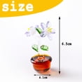 thumbnail image 2 of Figura de flor de cristal, adorno coleccionable, pisapapeles de flor de cristal para regalo de decoración de mesa del hogar Vhermosa BST3022118-2, 2 of 6