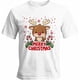 thumbnail image 1 of Mens T Shirts Merry Christmas Deer Snowflakes Short Sleeve Casual Men's Tee Tops Graphic T-Shirts for Teen Boys/Men, 1 of 8
