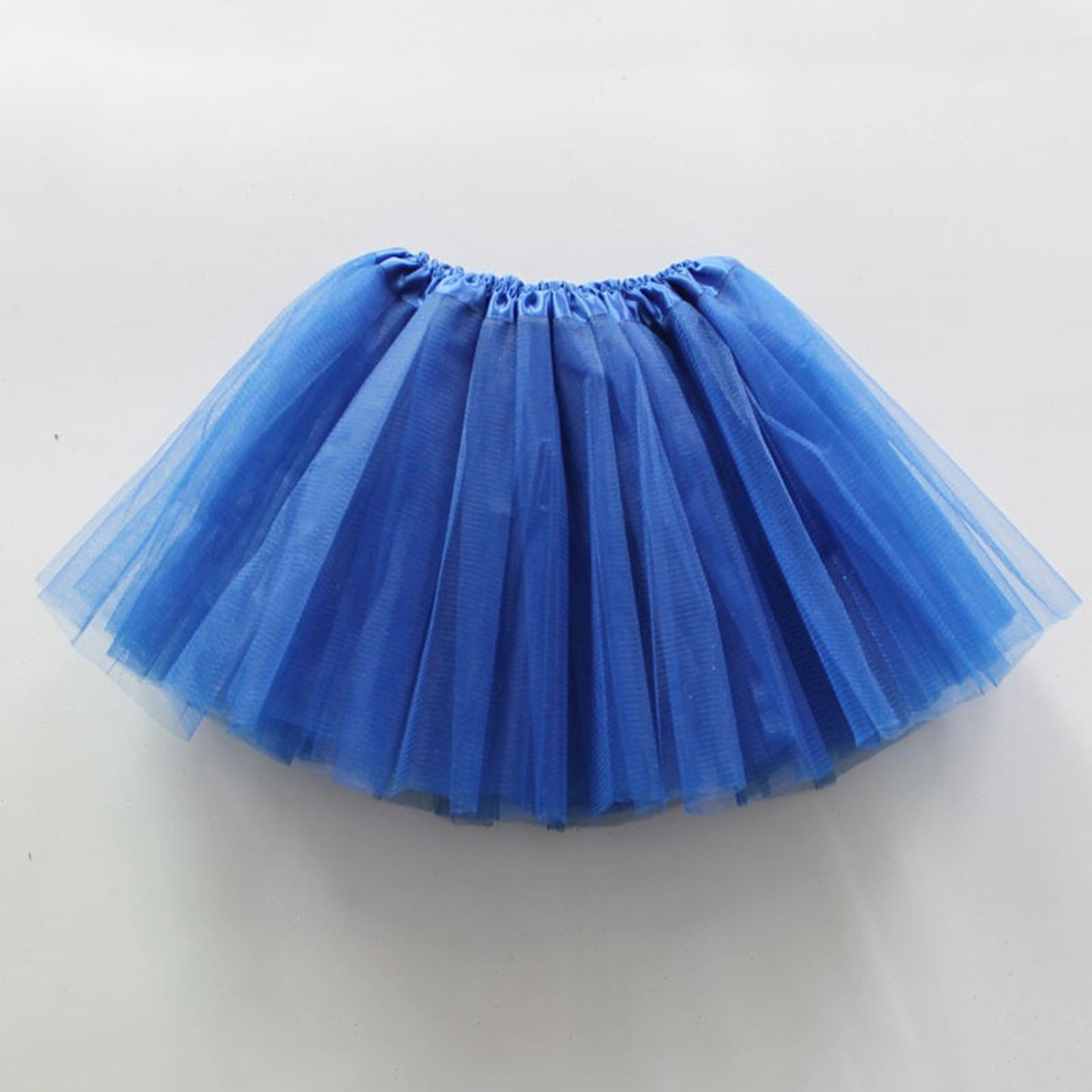 Povozer Tutu for Girls Skirt Toddler Tutu Skirt for Toddler Girls Tulle Skirt(Blue,3-8Y)