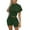 Army Green, variant on RMGVDSD Solid Color Two Piece Outfits For Women Short Sleeve Crop Top And Bodycon Shorts Joggers Tracksuit Sweatsuit Summer Outfits Travel Tracksuit