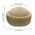 thumbnail image 2 of AJKHSAHDFJ Beret Hats For Hand Woven Church Hat Elegant Hat Artist Painter Hats For Summer Wedding Parties,Light brown,7.28,Hat, 2 of 5