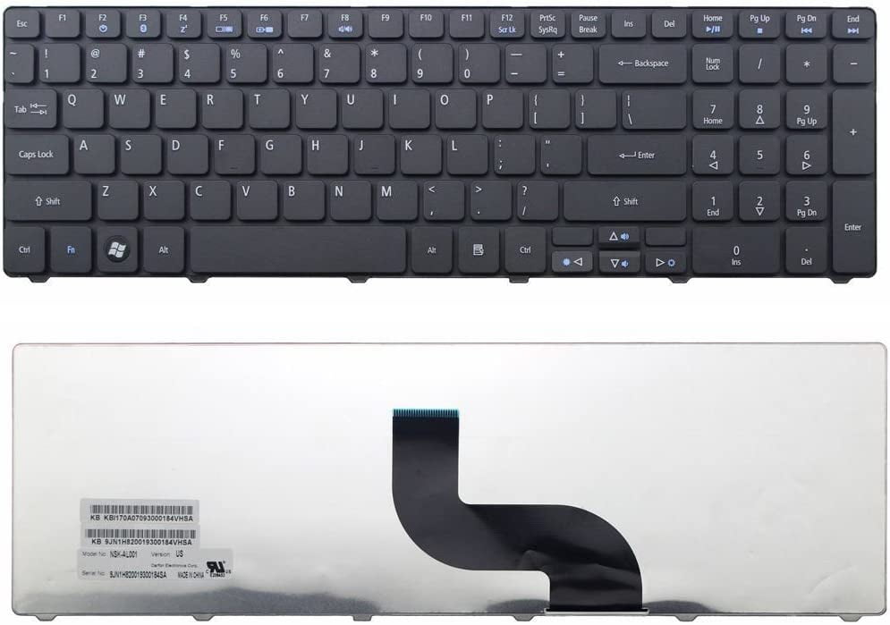 suizo Estéril Exceder New Laptop Keyboard Replacement for Acer Aspire 5250 5253 5349 5560 5560G  5733 5733Z 7250 7552 7552G 7739 7739G 7739Z 7739ZG 7750 7750G 7750Z 7751  7751G Series, US Layout Black Color - Walmart.com
