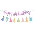 thumbnail image 1 of Guirnalda de Brillo Rosa "Feliz Cumpleaños" Princesa Neyeidru, 1 of 8