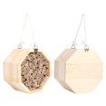 thumbnail image 3 of Wooden Insect Bee House Wood Bug Room Hotel Nesting Box for Outdoor Garden Decoration, 3 of 5