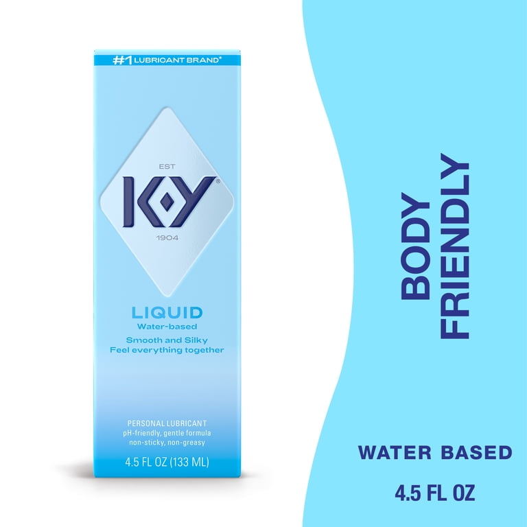K-Y Natural Intimate Lubricant for Couples, Water Based Lube, Sexual  Wellness, Anal Safe, 4.5 fl oz