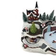 thumbnail image 5 of Battery Operated Lighted Christmas Scene Figurine with Ice Skating Ring, 5 of 12