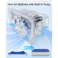 thumbnail image 4 of Twin Air Mattress with Built in Pump Luxurious Comfort 16" Raised Inflatable Mattress Twin Airbed Blow Up Mattress for Home and Guests 75"*39"*16"Air Bed 2 Mins Fast Inflate/Deflate 330 lbs Max, 4 of 8