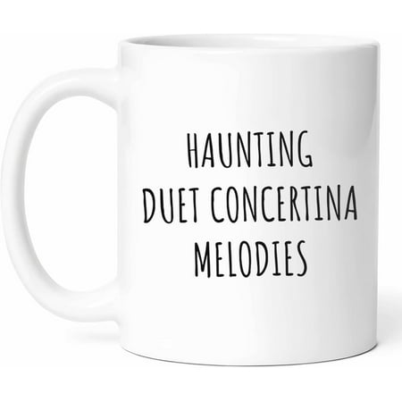 

Haunting Duet Concertina Mug - Harmonious Duets Coffee Cup - Funny Gift For Duet Music Lovers - Folk Melodies Novelty Drinkware - 11oz Ceramic Mug For Accordion Charm