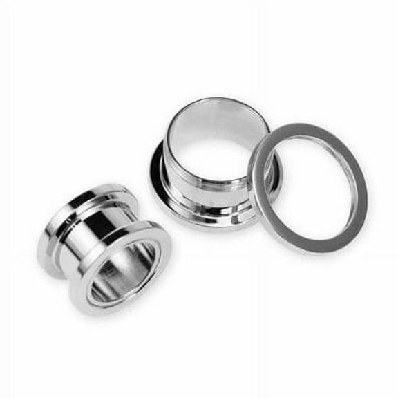 STEEL SCREW PLUGS TUNNEL - size=14g