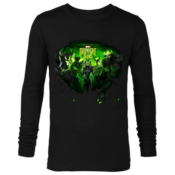 Marvel Midnight Suns Lilith Hulk Venom Scarlet Witch - Long Sleeve T-Shirt for Men - Customized-Black