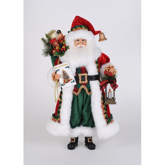 Karen Didion Lighted Christmas Stories Santa Small (CC20-64)