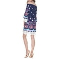 thumbnail image 2 of Women's Paisley Off the Shoulder Mini Dress, 2 of 3