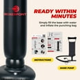 thumbnail image 3 of Boxerpoint, Inflatable Punching Bag for Kids, Black, PVC, 3 Pc Set, 24.4”x 63”, 3 of 8