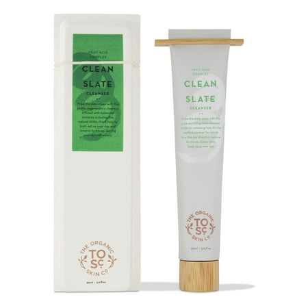 The Organic Skin Co. Facial Cleanser for Sensitive Skin - Organic and Vegan Acne Face Wash Facial Cleanser for Men & Women - Fruit Acid Complex Face Cleanser Acne Cream for Dry, Oily, & Aging Skin