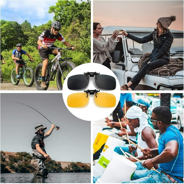 Clip para gafas de sol de 3 piezas clip para gafas de sol polarizadas clip para gafas de conduccion para hombres y mujeres y actividades al aire libre Bodega Aurrera en linea