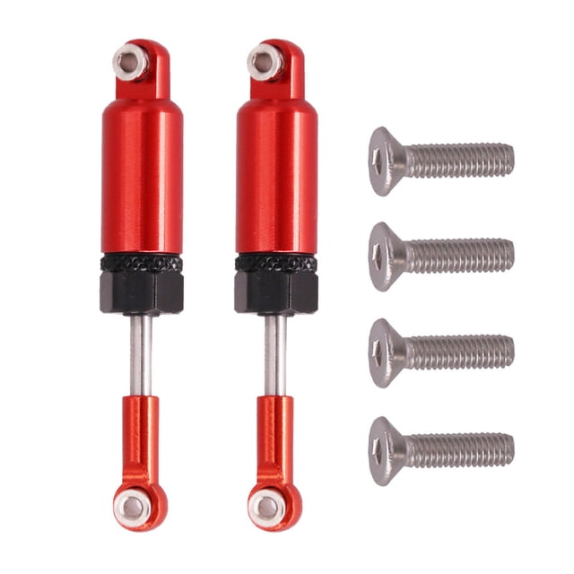 CTIRCHIU 1 Pair Front Rear Metal Climbing Vehicle Accessories Compatible for WPL 1/16 RC Vehicle (Red)