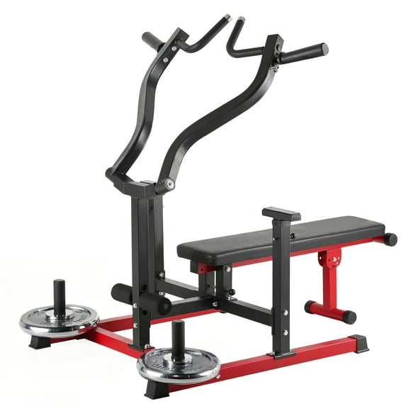KFFKFF Chest Press Machine, 450 LBS Bench Press Set, Adjustable Flat Incline Bench with Independent Converging Arms, Upper Chest Equipment, Fitness Home Gym Equipment