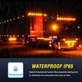 thumbnail image 3 of HLONK Autoxbert 2PCS 3-LED Trailer Side Marker Clearance Lights Red Waterproof for Truck, 3 of 7