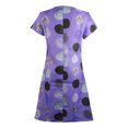 thumbnail image 4 of Fridja Robe d'Été pour Femme Vintage Ample à Col en V Imprimée à Manches Courtes Longueur Genou Robe Midi, 4 of 6
